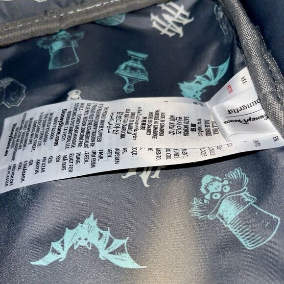 Disney Parks Loungefly Haunted Mansion Backpack Hatbox Ghost Glow In The Dark - Picture 11 of 16